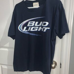 Women/Men Bud Light Blue Short Sleeve